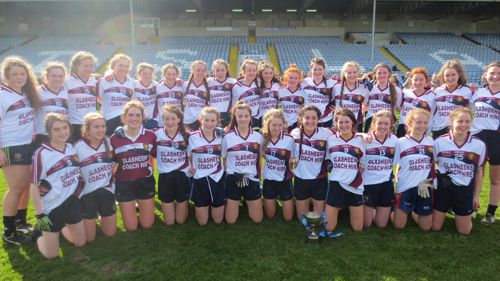 Presentation Secondary School, Thurles after winning the All Ireland.