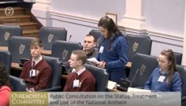 Eureka Secondary School Speaks at Seanad Public Consultation on Irish National Anthem