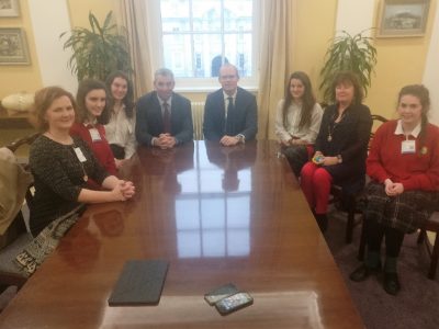 Secret Heart Clonakility visit Leinster House