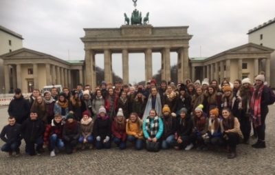 Pictured at the famed Brandenburg Gate in Berlin are Senior History & German students from Our Lady’s Castleblayney, who accompanied by 5 of their teachers enjoyed an action packed tour to the historical city of Berlin where their Leaving Cert History course was brought to life and their German oral skills were put to the test! 