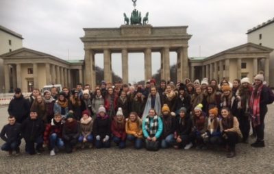 Pictured at the famed Brandenburg Gate in Berlin are Senior History & German students from Our Lady’s Castleblayney, who accompanied by 5 of their teachers enjoyed an action packed tour to the historical city of Berlin where their Leaving Cert History course was brought to life and their German oral skills were put to the test!